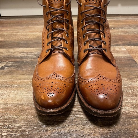 Allen Edmonds Dalton Wingtip Boots size 8D Walnut Brown - Picture 2 of 8
